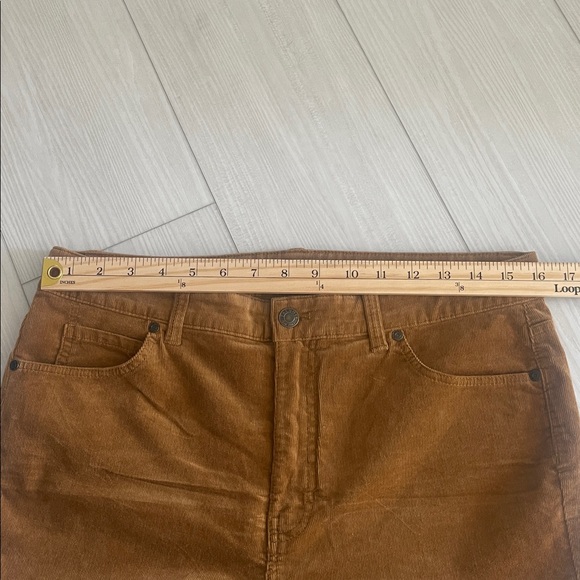 Talbots Camel Colored Stretch Corduroy Straight Leg Pants - Picture 4 of 5